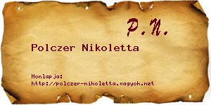 Polczer Nikoletta névjegykártya